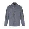 Northbound Roupa Masculina 2026 Outono Nova Camisa de Manga Longa com Listras Finas Camisa Casual Tendência Masculina Roupa de Casal Top