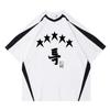 Plataforma quente fornecimento comércio exterior camiseta masculina grupo coreano vagabundo crianças estampado camiseta masculina manga curta retro camiseta