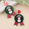 Nuevos Pendientes Navideños Papá Noel Muñeco de Nieve Galleta Villano Pendientes Acrílicos Pendientes Europeos y Americanos Pendientes para Mujer