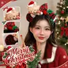 Decoración Navideña Diadema Navideña para Adultos Diadema Regalo Pequeño Pasador Divertido para el Cabello Ambiente Festivo Accesorios para Fotos Ropa para la Cabeza