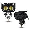 Luces de motocicleta, luces dobles amarillas y blancas, luz de lejos y de cerca, luces de trabajo externas, focos LED para autos eléctricos, faros modificados transfronterizos