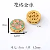 Accesorios estilo chino Chapados en oro Cuentas espaciadoras Pulsera hecha a mano para DIY Cadena para teléfono Color del Dios de la Riqueza Amarillo Colgante de la fortuna que conserva el color Agujero grande Venta al por mayor