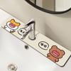 Alfombrilla Drenante Decorativa para Grifo de Lavabo de Baño, Alfombrilla Cuadrada Lavable para Encimera, Mantel Antideslizante
