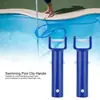 Clip en Forma de V Azul Piscina Clip Forma V Accesorios para Herramientas de Limpieza de Piscinas