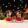 Nueva bola de cristal pequeña de Navidad de dibujos animados transfronteriza, bola de agua pequeña popular, decoraciones navideñas, regalos navideños al por mayor