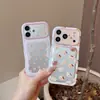 Funda para teléfono estilo coreano de dibujos animados osito pequeño Apple 18Promax adecuada para iPhone 17Pro doble capa esmerilada 16PM