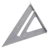 Aleación de aluminio regla de ángulo de 45 grados regla triangular medición de ángulo multifuncional engrosada regla de trazado de ángulo británico