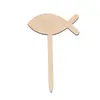 Artesanías de Madera al por Mayor Plato de Flores Plato Etiqueta para Suculentas Inserto de Plato Señal de Paisaje Tallado Placa de Arcilla y Madera Viruta de Madera