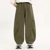 Pantalones de pierna ancha para niños, nuevo estilo primavera y otoño 2026, pantalones anchos holgados para niños, pantalones largos de moda para niños mayores, pantalones casuales versátiles