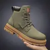 Botas Martin populares transfronterizas para hombre talla extra grande 48 talla botas para hombre estilo británico retro de caña alta botas de trabajo de cuero