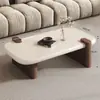 Mesa de Café Redonda Fengyueyuan Usada Lujo Ligero Sensación de Alta Gama Sala de Estar Uso Doméstico Nueva Mesa de Café Apartamento Pequeño Mesa Auxiliar de Diseñador Combinación