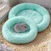 Nido Caliente de Invierno para Hámster Nido Redondo de Polar Ártico Ardilla Ardilla Ardilla Dorada Nido de Algodón de Invierno para Mascota Pequeña Almohadilla para Nido