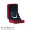 Caja de Joyería de Terciopelo Caja para Collar Aretes Anillo Pulsera Colgante Pulsera Listo para Enviar Venta al por Mayor Venta Caliente Transfronteriza Caja de Regalo