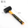 Martillo de goma para venta al por mayor de fábrica martillo para montaje en suelo martillo para armario muebles decoración multifuncional mango de plástico negro martillo de goma