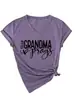 Esta avó reza Amazon Wish Estação Independente Confortável Versátil Casual Feminina Gola V Manga Curta Camiseta
