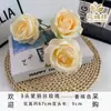Flores Artificiais de Seda 3 Cabeças Série Rosa Alice Decoração de Casamento Casa Decoração de Corredor Salão de Casamento Atacado Transfronteiriço