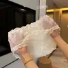 Calcinha feminina de cintura média, puro desejo, laço duplo vazado, renda sexy, confortável, levemente transparente, cobertura total, underwear feminino 3338