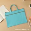 Bolsa para documentos con logotipo de protección ambiental, bolsa para tutoriales de estudiantes, bolsa de almacenamiento para exámenes de maternidad, bolsa portátil A4 para información de conferencias.