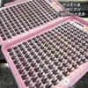 Milin Tela Dulce 32 Filas Estilo Perro Libro de Pestañas Tallo Fino Negro Suave Párpado Doble Natural Fotogénicas Pestañas Postizas Estilo Perro