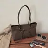 Bolso de Hombro Grande para Viajes Diarios Gamuza Otoño 2026 Bolso de Mano Casual Bolso de Axila para Mujer Simple y Moderno