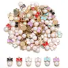 Estilo Ins Pingente de Pérola Gota de Óleo Laço Acessórios de Joias de Liga DIY Pulseira Colar Brincos Pingente W458
