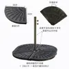 Base para Guarda-Sol de Exterior Base de Resina Tanque de Água Mármore Peso Móvel Pedestal de Cimento Preenchível com Água Preenchível com Areia Suporte para Guarda-Sol