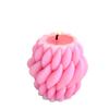 Molde de silicona para velas de aromaterapia con forma de pirámide triangular y forma de gota de lluvia giratoria creativa, con borde cruzado.