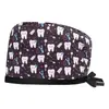 Salón de Belleza Gorro de Operación Masculino Corbata Quirófano Dental Gorro de Quimioterapia Cuidado Médico de Algodón Femenino Gorro de Enfermera Baotou
