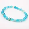 Pulsera de Cristal Natural, Simple de un Solo Círculo con Cuentas Redondas Joyería Transfronteriza, Joyería Estilo Pareja de Ágata Roja, Pulseras de Cristal para la Mano