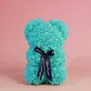 Oso de Rosas de 25 cm Regalo para el Día de San Valentín, Día de la Madre, Cumpleaños Admite Procesamiento Personalizado Arte Floral Flores Eternas Flores Hechas a Mano