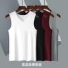 Verano para Hombre V Hombro Ancho Hilo de Algodón Sin Costuras Chaleco Deportivo Transpirable Camiseta Base Sin Mangas Algodón Fitness