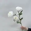 Nova simulação rosa chá guia de casamento adereços de fotografia de flores fileira de flores 6 ameixa chá flor artificial flor de seda fábrica atacado