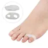Separador de Dedo Mindinho Valgo, Separador de Dedos Sobrepostos, Separador de Joanete de Anel Duplo de Silicone