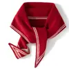 Bufanda Triangular de Cachemir para Mujer 100% Cachemir Puro Casual Versátil Simple Moda Combinación de Colores Tejida Cálida