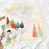 Bufanda pequeña multifuncional de Corea del Sur, pañuelo cuadrado pequeño con pintura al óleo original, bufanda pequeña versátil decorativa para primavera y otoño, diadema para el cabello que reduce la edad, pañuelo para la cabeza