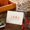 Tarjeta de felicitación navideña de Amazon ins Nochebuena tarjeta creativa con dorado floristería panadería tarjeta de tamaño grande para compañeros de clase