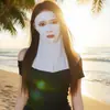 Mascarilla Facial de Seda Hielo Transpirable Protección Solar para Mujer al Aire Libre Anti-UV Boca y Nariz Abiertas Protección del Cuello Máscara Integrada Especial para Deportes Correr