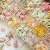Série rosa contas de vidro tcheco doméstico sino de pássaro pena feito à mão folhas ouro pulseira diy acessórios de material