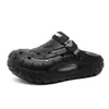 Zuecos Deportivos Antideslizantes de Moda para Hombre para Exteriores, Nuevo Estilo de Verano, Doble Uso, Suela Gruesa, Resistentes al Desgaste, Sandalias de Punta Cerrada