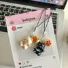 Llavero de gato hello tridimensional lindo accesorios de dibujos animados adornos creativos hechos a mano adornos para bolsa de estudiante