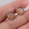En stock de fábrica aretes de acero inoxidable de 8MM personalidad simple del bebé del bebé del bebé del bebé del bebé del bebé del bebé hermosos aretes