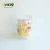Pote Plástico Pet Transparente Selado Rosqueável Fio de Cristal 600ml Lanche Doce Fruta Seca Frutos do Mar Pote Vazio Garrafa Plástica