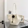 Bolso de mano retro de cuero encerado para mujer, nueva colección otoño 2026, bolso tote moderno y sofisticado, gran capacidad, adecuado para ir al trabajo, bolso de hombro