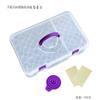 Estuche de almacenamiento portátil para herramientas de pintura de diamantes, taladro de punta rápida, bolígrafo, apto para botella redonda de 5 cm, caja de almacenamiento de plástico brillante