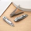 Tesoura Obliqua Doméstica Cortador de Unhas de Aço Inoxidável Tesoura de Unha Tesoura de Manicure Simples Cortador de Unhas Portátil Fornecimento de Loja de Um ou Dois Reais