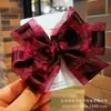 Pinza para el pelo grande con lazo estilo princesa, estilo coreano, para niñas, pinza superior linda para niñas, pinza para el pelo de tela floral dulce