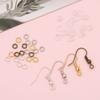 Gancho de Oreja de Hierro Anillo Único Tapones para los Oídos traje DIY Hecho a Mano Casero Pendientes Pendientes con Gancho de Oreja Pulsera Collar Material de Joyería