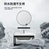 Gabinete de Baño de Aleación de Aluminio Espacial Combinación de Baño Lavabo Integrado en Baño Lavabo de Pared Personalización de Lavabo