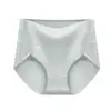 Shorts Triangle Feminino de Algodão Puro Antibacteriano Cintura Média-Alta Controle de Barriga Levanta Braços Grafeno Estudante Respirável Antibacteriano