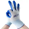 Guantes de Nylon Recubiertos de Nitrilo Calibre 13 Obra Transpirables Alta Elasticidad Mantenimiento de Edificios Resistentes al Aceite Maquinaria de Construcción Guantes de Protección Laboral